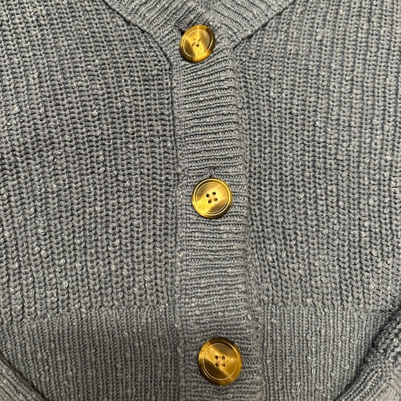 Blue American Eagle Button Cardigan - Picture 3 of 4